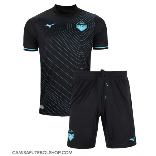 Camisa de time de futebol Lazio Replicas 3º Equipamento Infantil 2024-25 Manga Curta (+ Calças curtas)